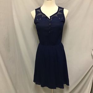 Adorable Blue Sleeveless Dress